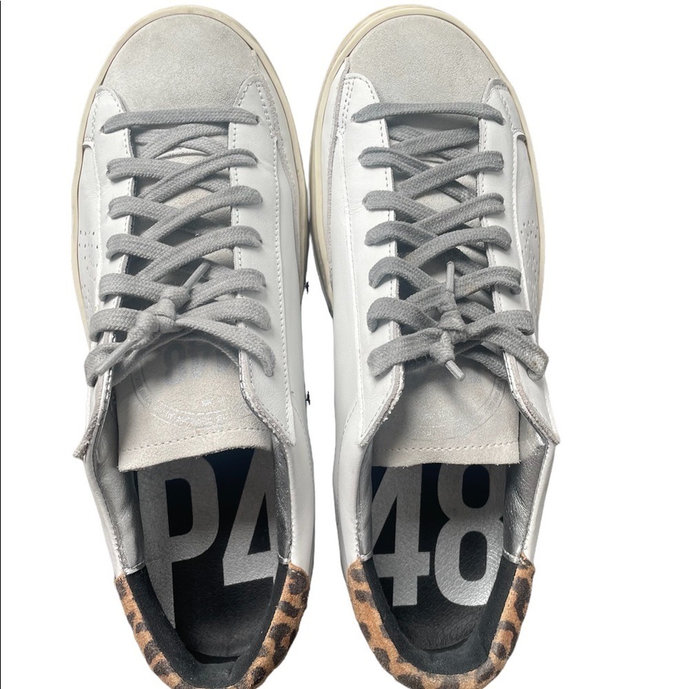 P448 Bthea Leather Sneaker P448 Size 9.5 - Picture 15 of 16